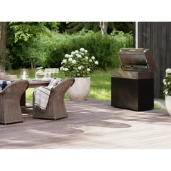 Natural gas grill, black matte