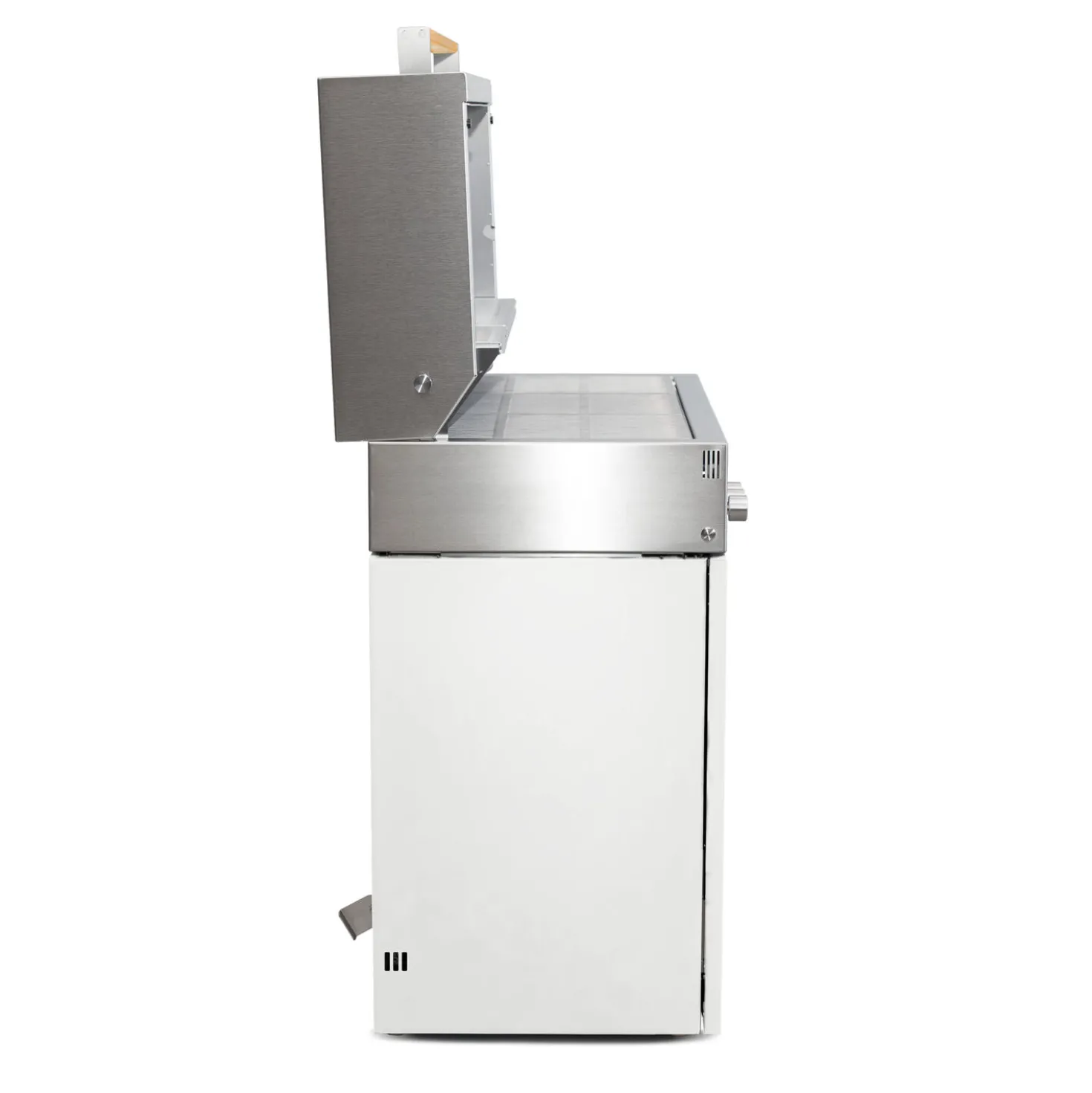 Natural gas grill, ivory-white