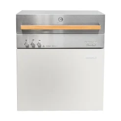 Natural gas grill, ivory-white