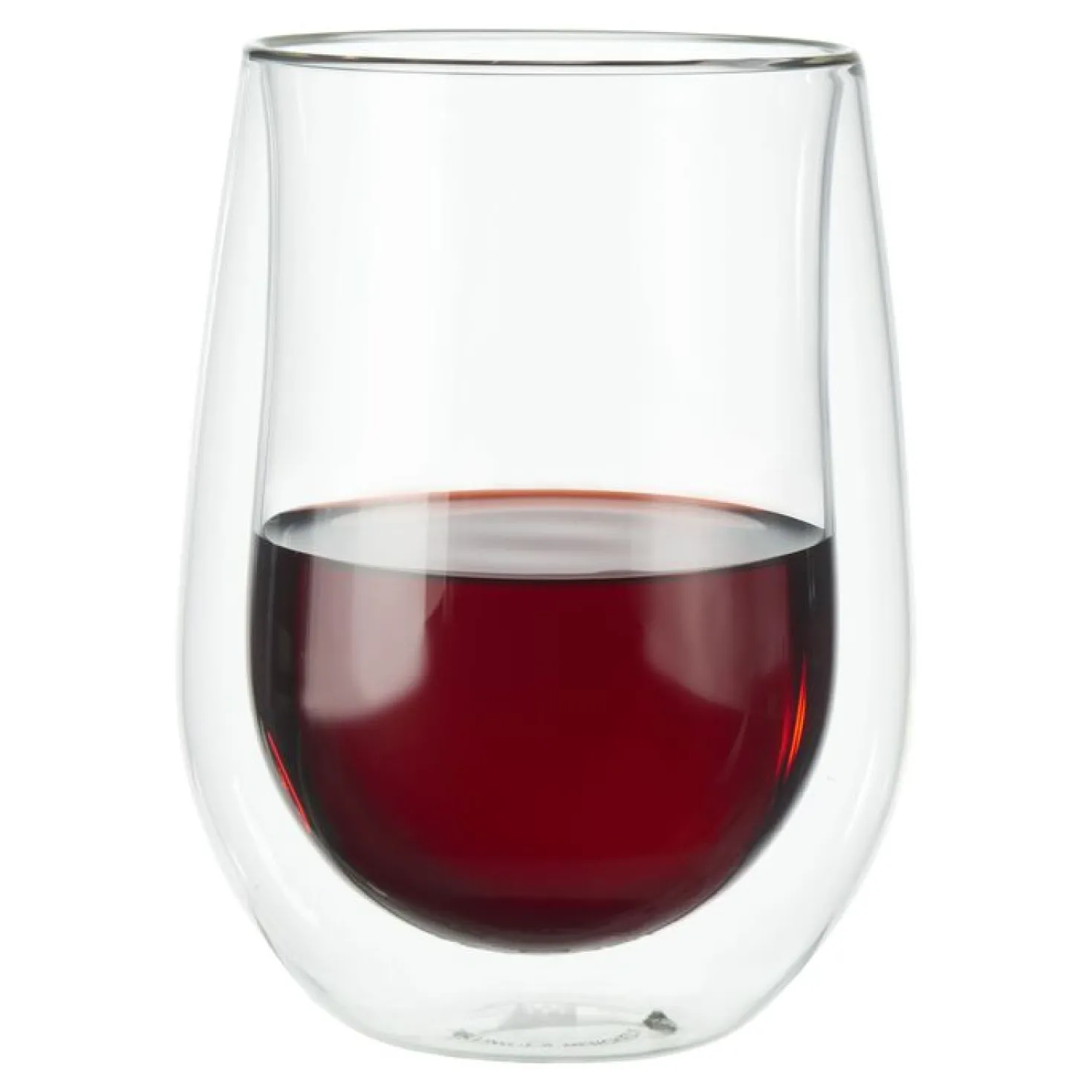12-oz / 2-pc Stemless Red Wine Glass Set
