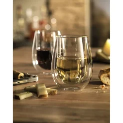 10-oz / 2-pc Stemless White Wine Glass