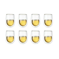 10-oz / 8-pc Stemless White Wine Glass Set