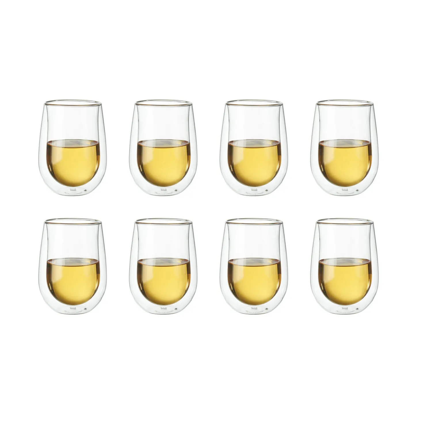 10-oz / 8-pc Stemless White Wine Glass Set