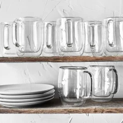 12-oz-/-8-pc Coffee Glass Mug Set