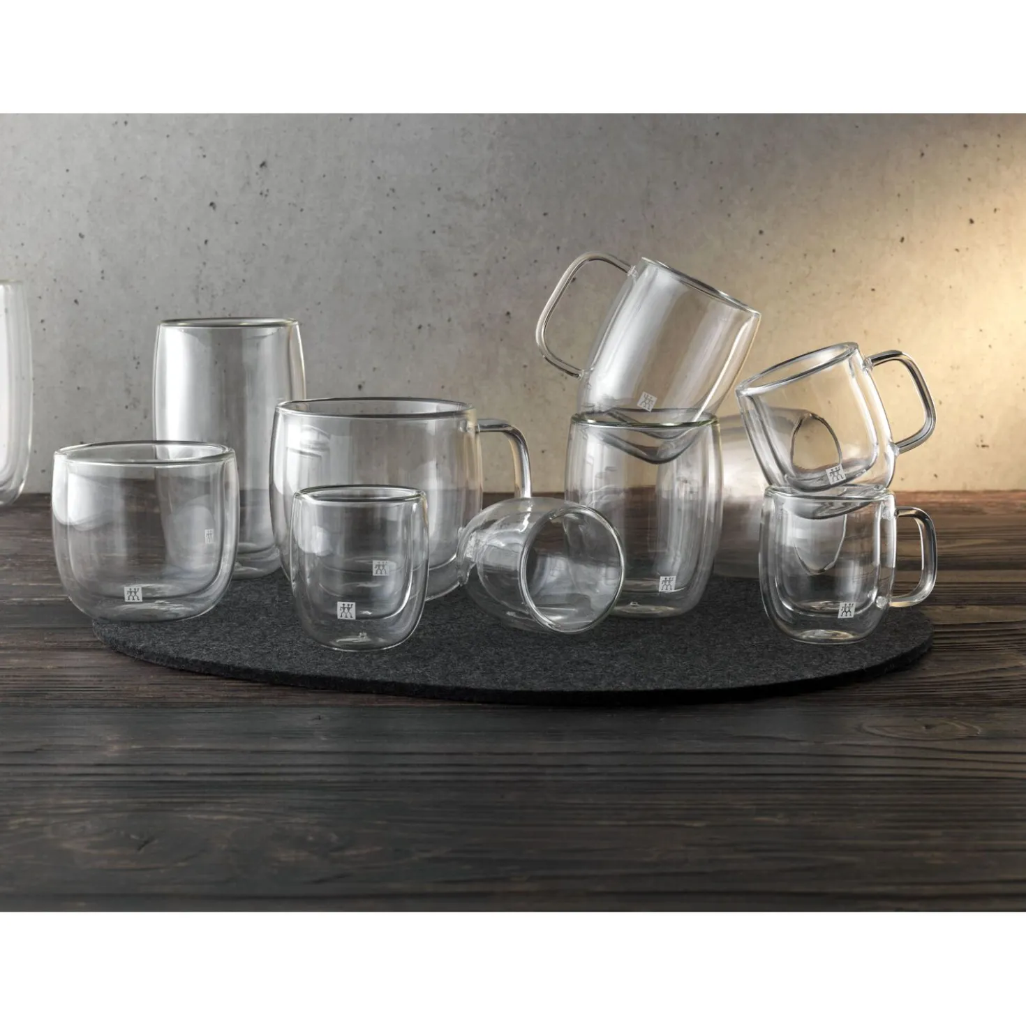 12-oz-/-8-pc Coffee Glass Mug Set