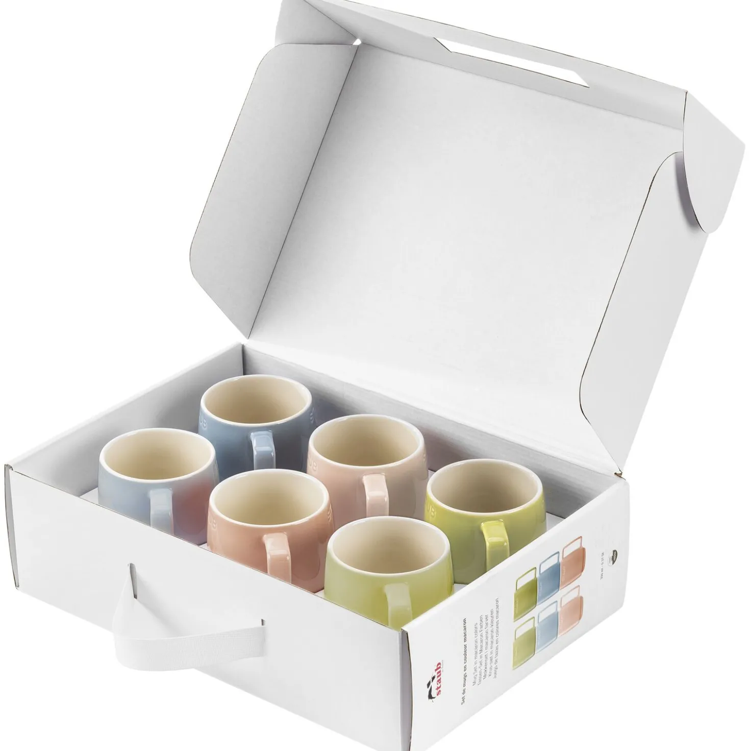 11.8-oz-/-6-pc Macaron Coffee/Tea Mugs