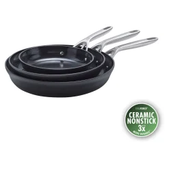 3-pc, Aluminum, Non-stick, Fry Pan Set