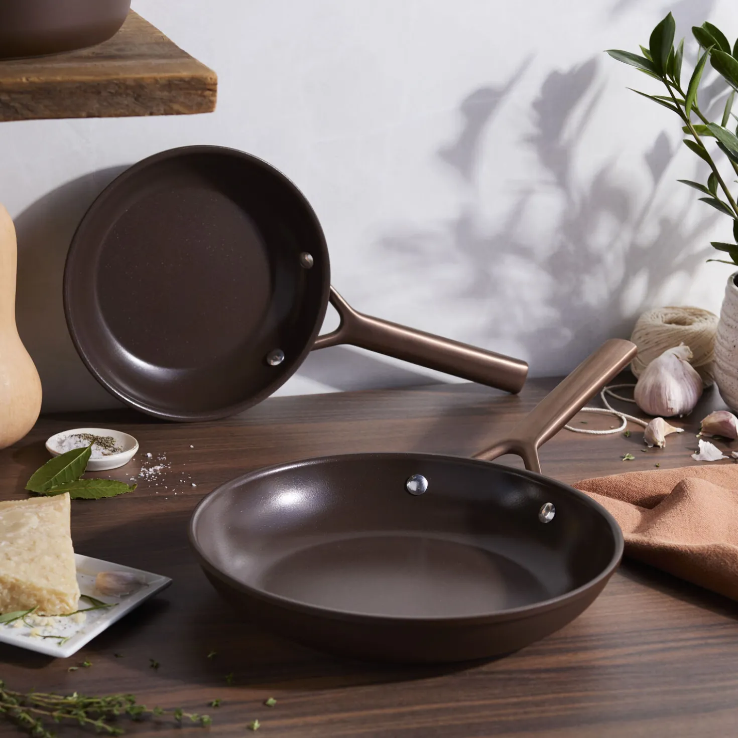 2-pc, Aluminum, Non-stick, Frying Pan Set