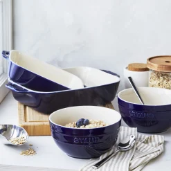 4-pc, Baking And Bowl Set, Dark Blue