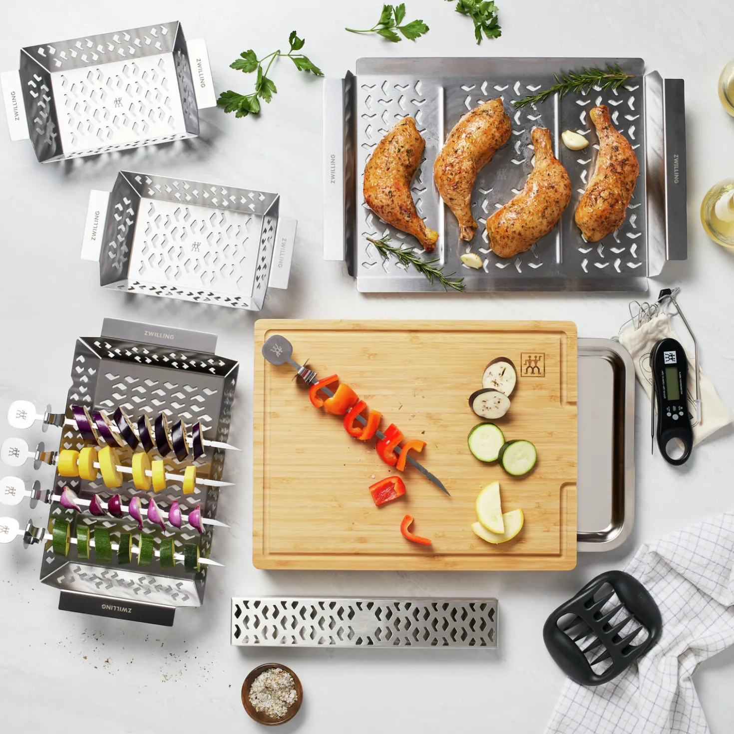 13-pc BBQ Accessory Set, Stainless Steel