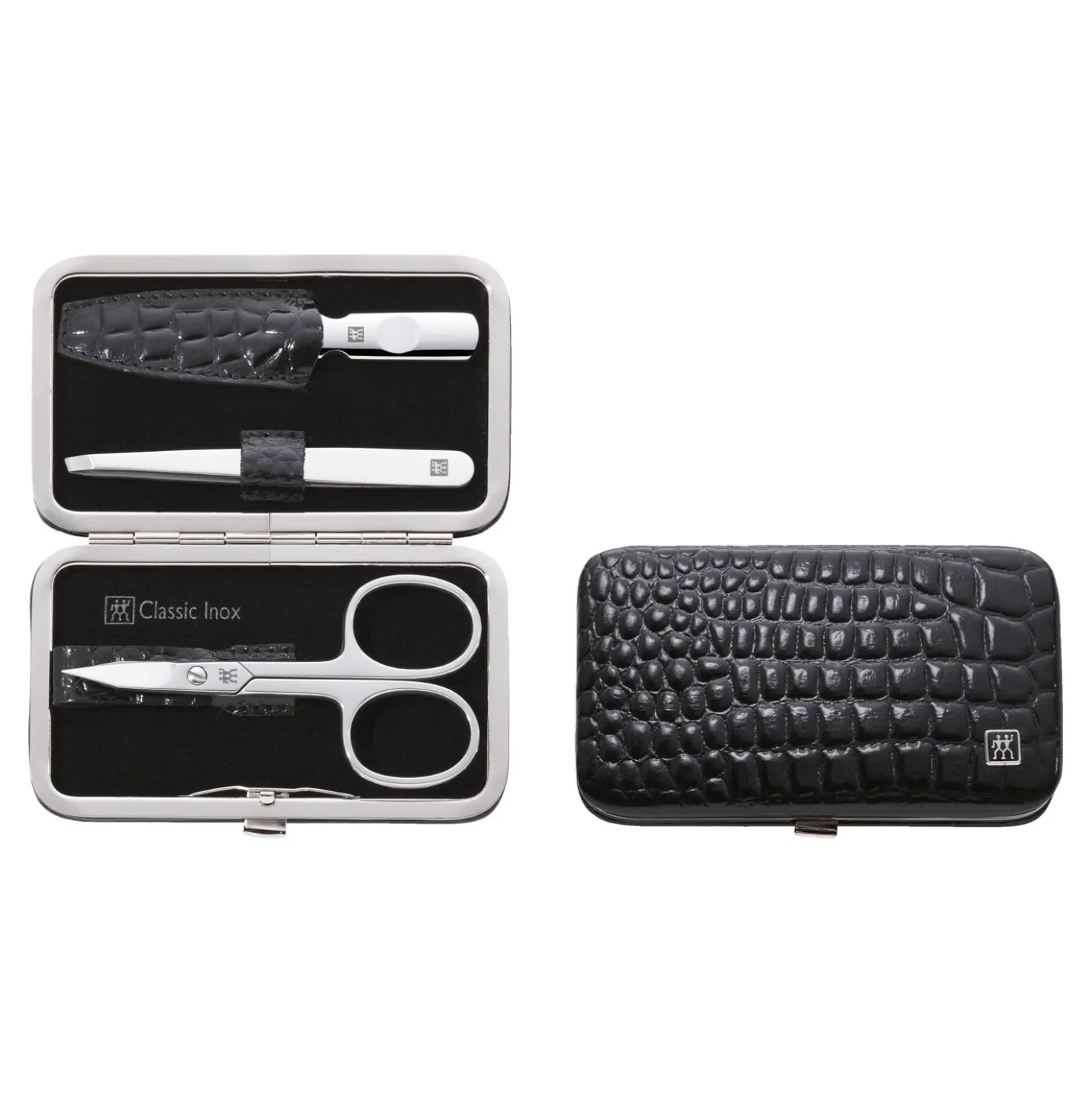 3-pc, Black Matte, Leather, Frame Case
