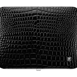 10-pc, Black Matte, Leather, Manicure Pedicure Set