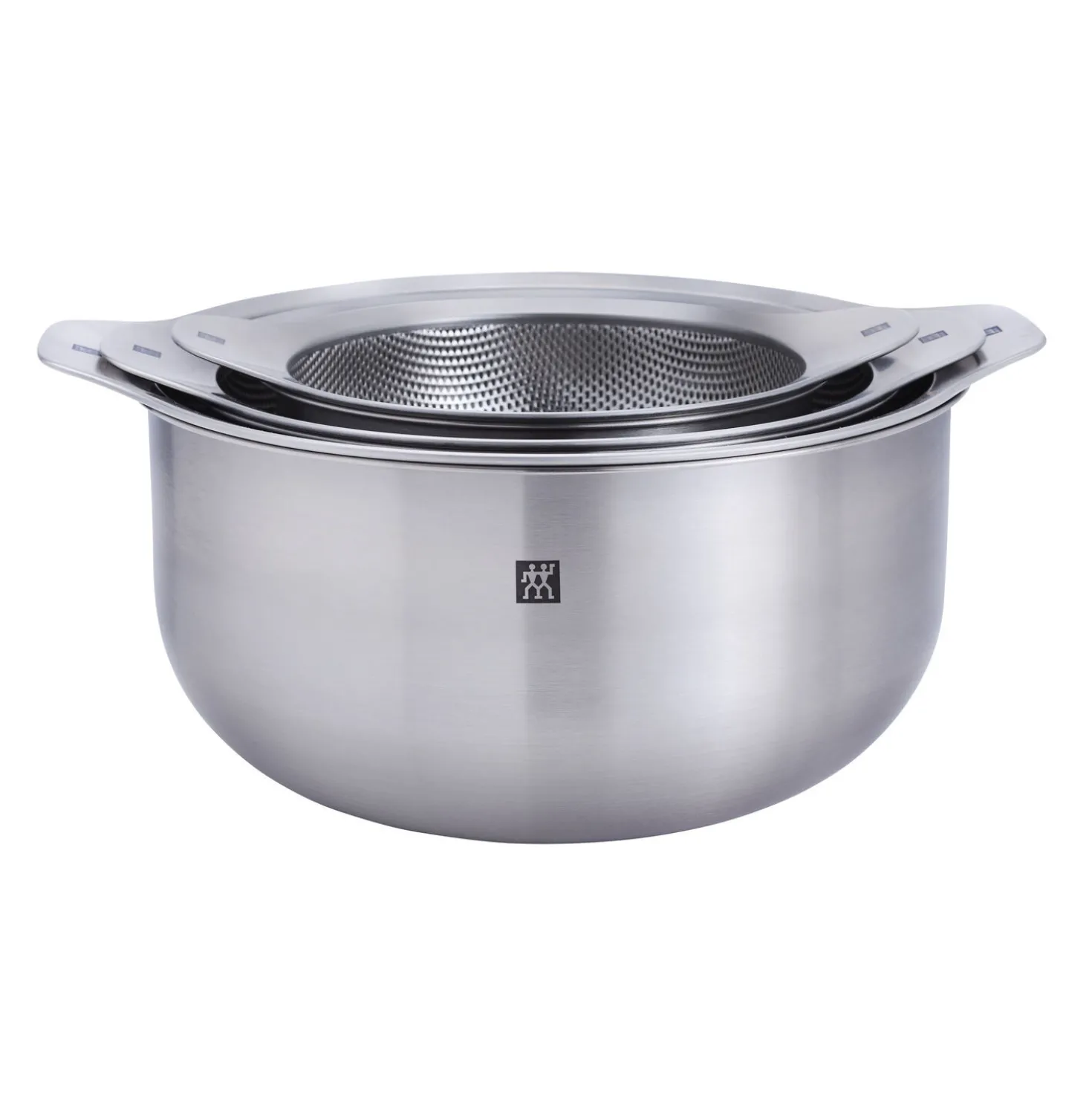 6-pc, Bowl and Strainer Set, silver