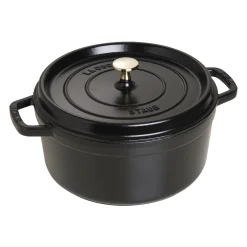 3-pc, Cocotte and Fry Pan Set, black matte