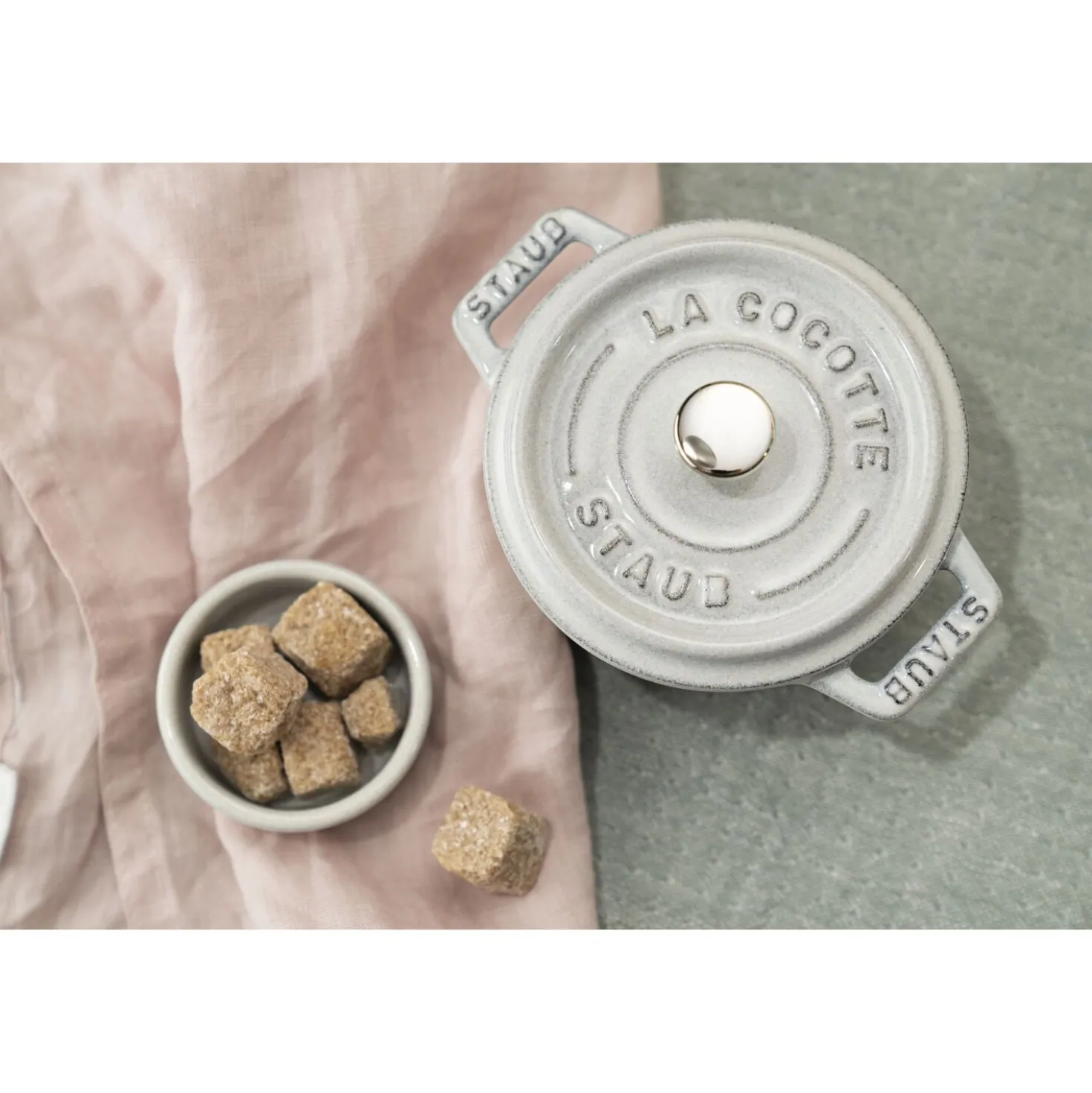 4-pc, Condiment dish set, white truffle