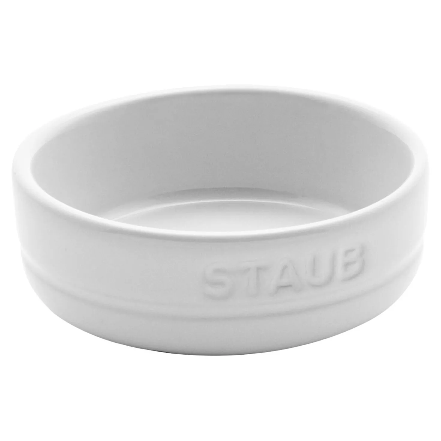 4-pc, condiment dishes, white