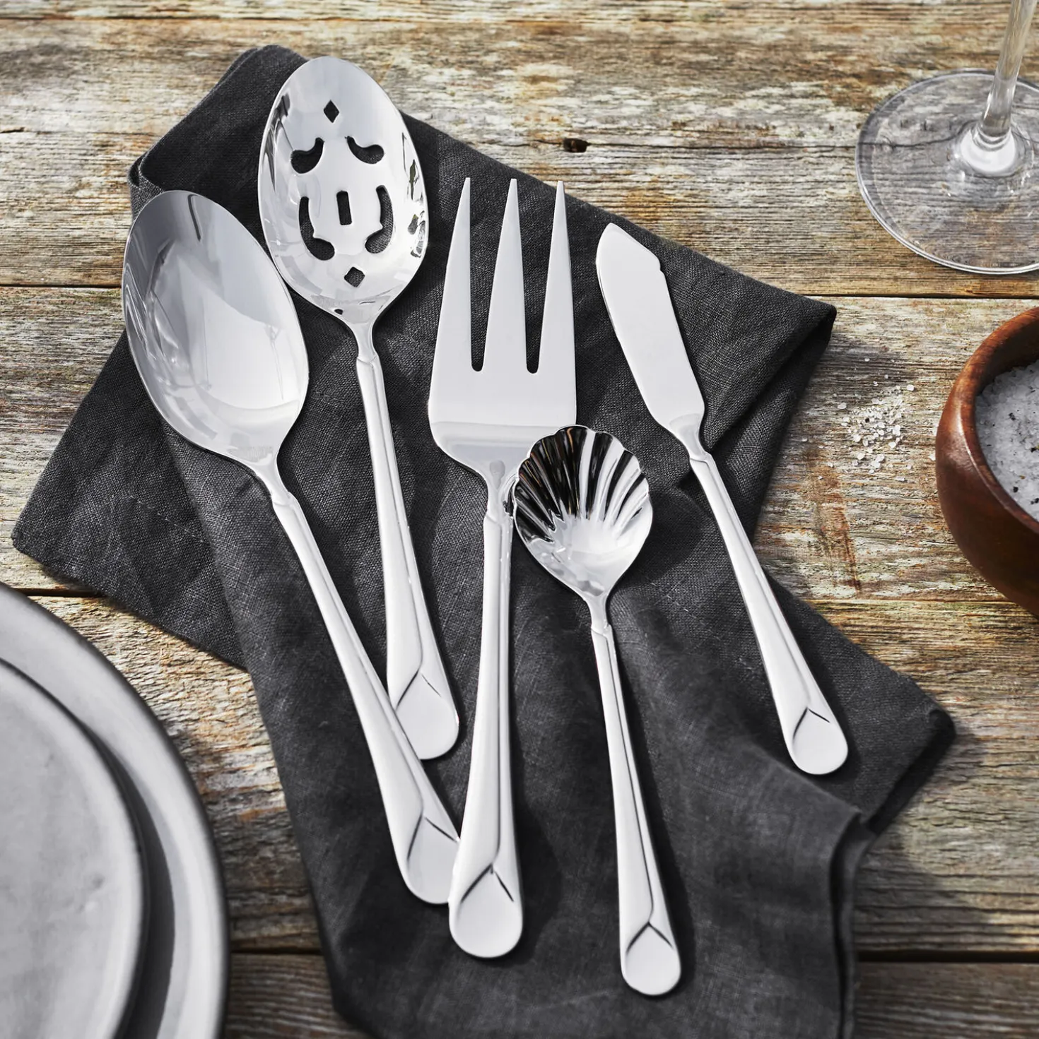 45-pc Flatware Set, 18/10 Stainless Steel