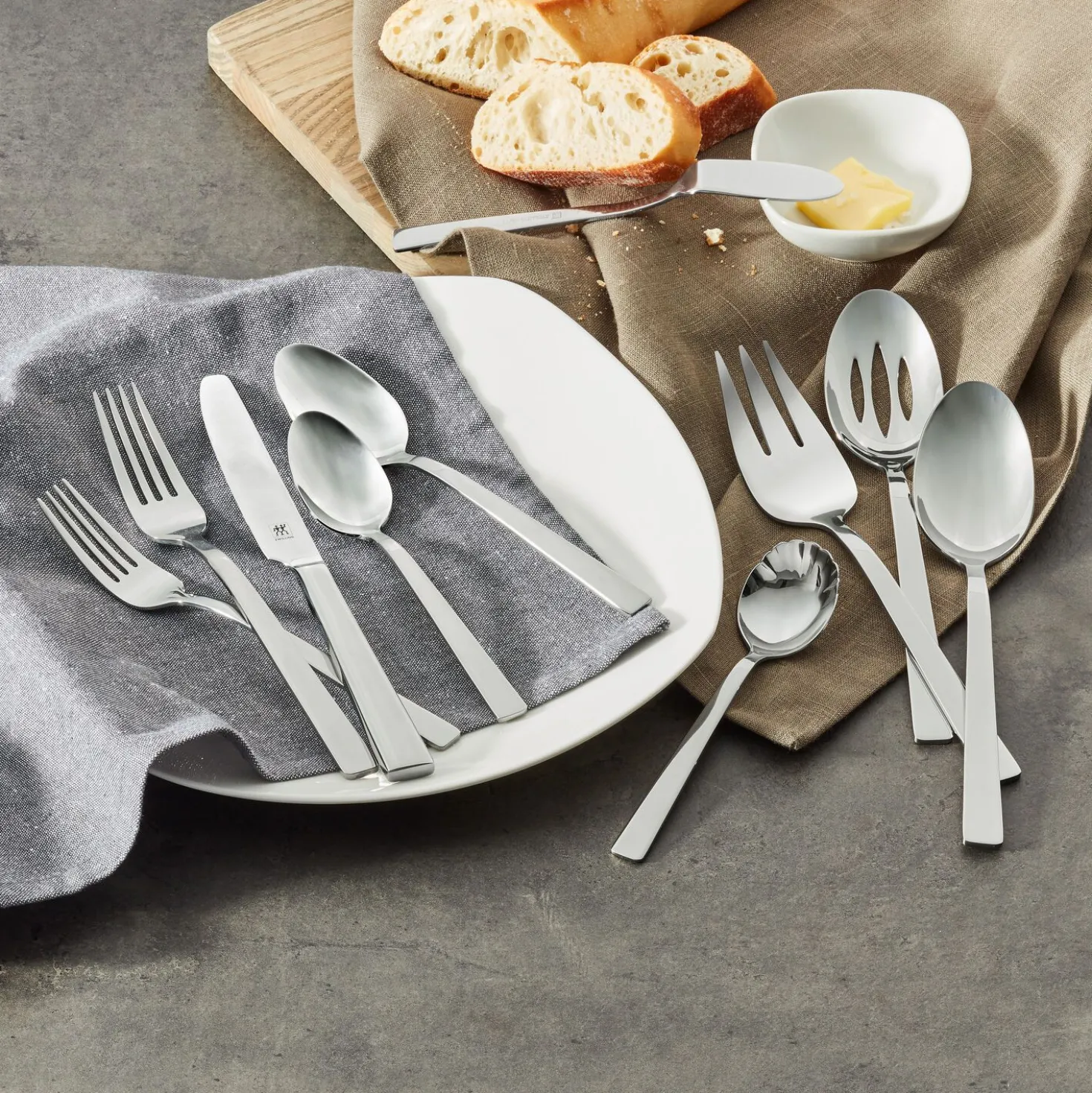 45-pc Flatware Set, 18/10 Stainless Steel