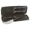 4-pc, Gentlemen's Steak Knife Set With Leather Travel Case
