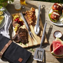 4-pc Grill Tool Set, Stainless Steel