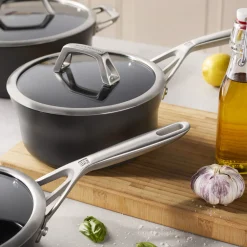 10-pc, Hard Anodized Ceramic Nonstick Cookware Set