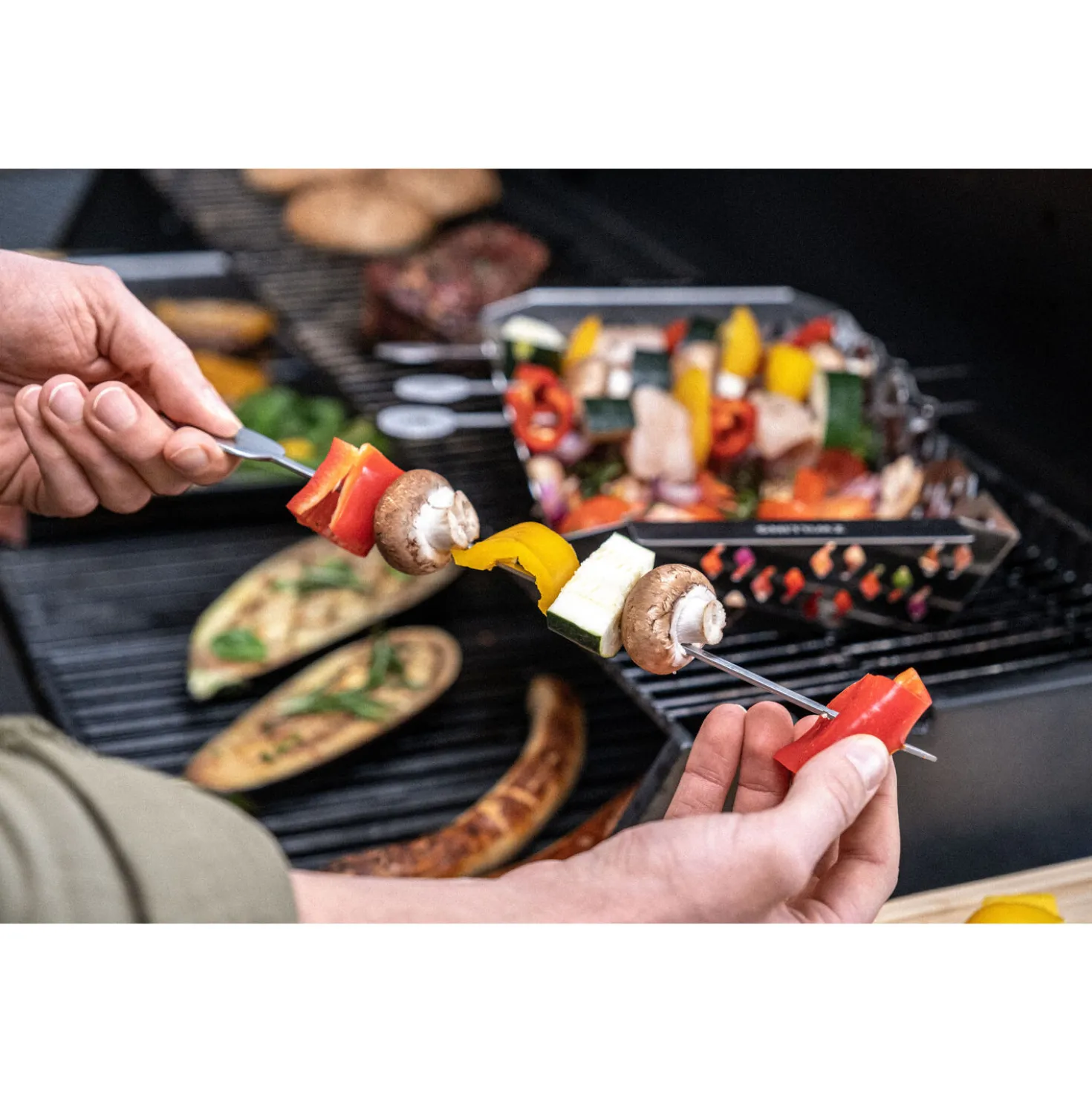 6-pc Kabob Set, Stainless Steel