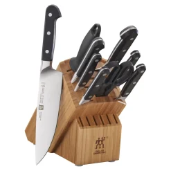 10-pc, Knife block set, bamboo