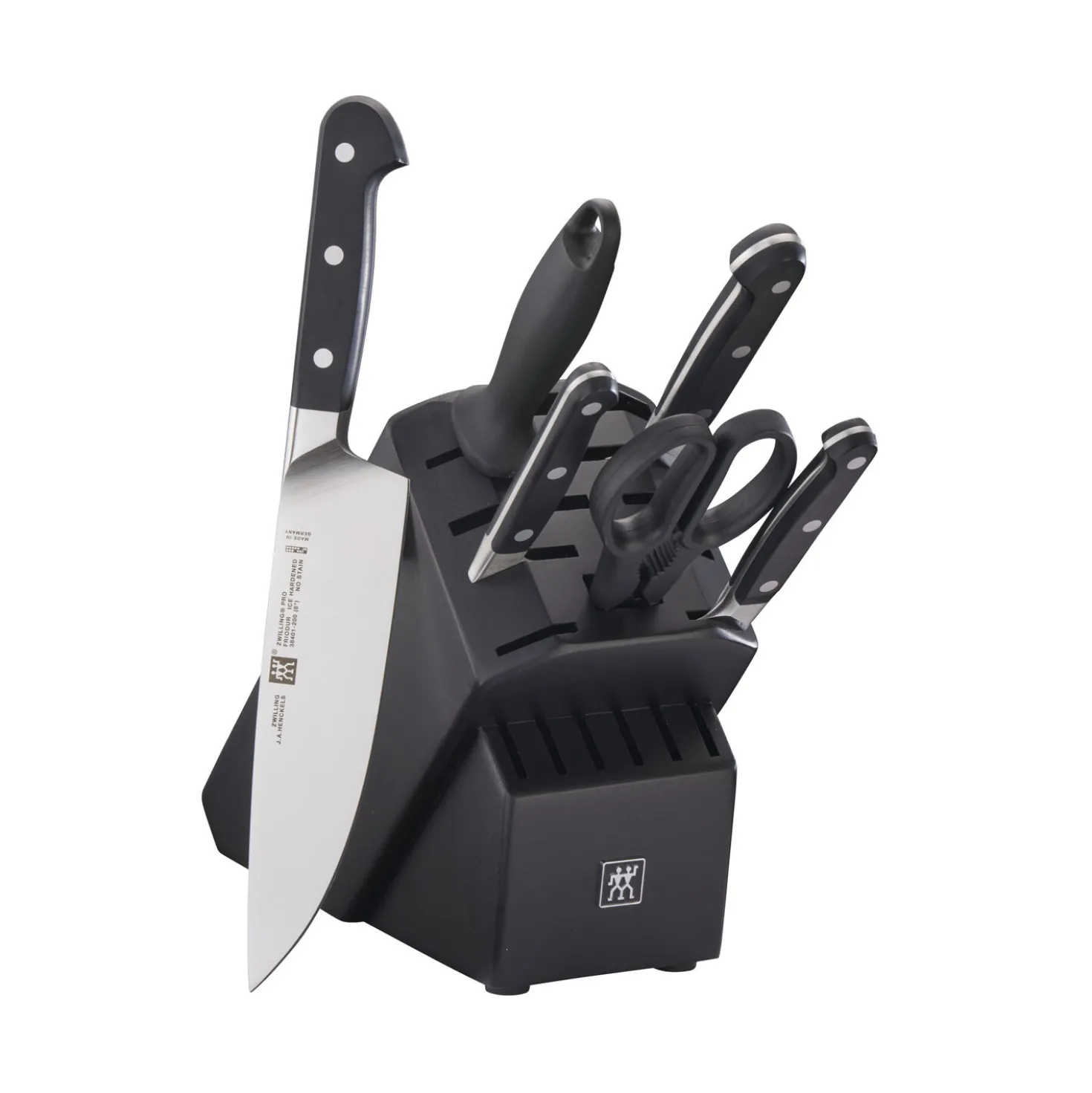 7-pc, Knife block set, black matte