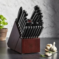 22-pc, Knife block set, black matte