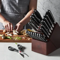 22-pc, Knife block set, black matte