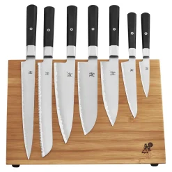 10-pc, Knife block set, brown