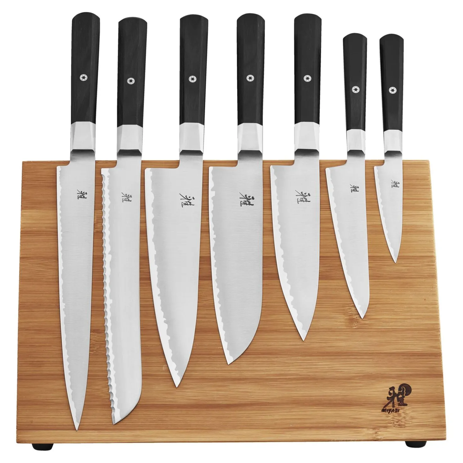 10-pc, Knife block set, brown