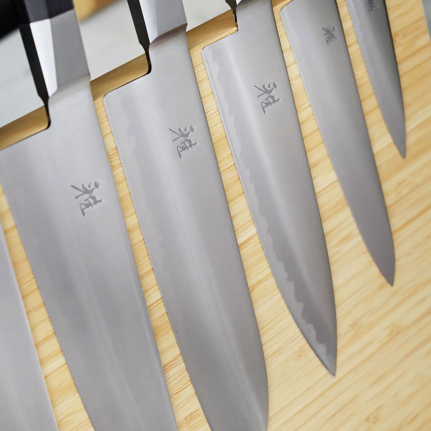 10-pc, Knife block set, brown