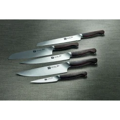 7-pc, Knife block set, brown
