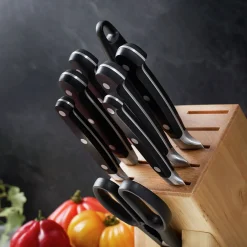 10-pc, Knife block set, natural