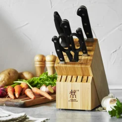 7-pc, Knife block set, natural