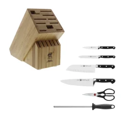 7-pc, Knife block set, natural