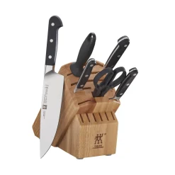 7-pc, Knife block set, natural