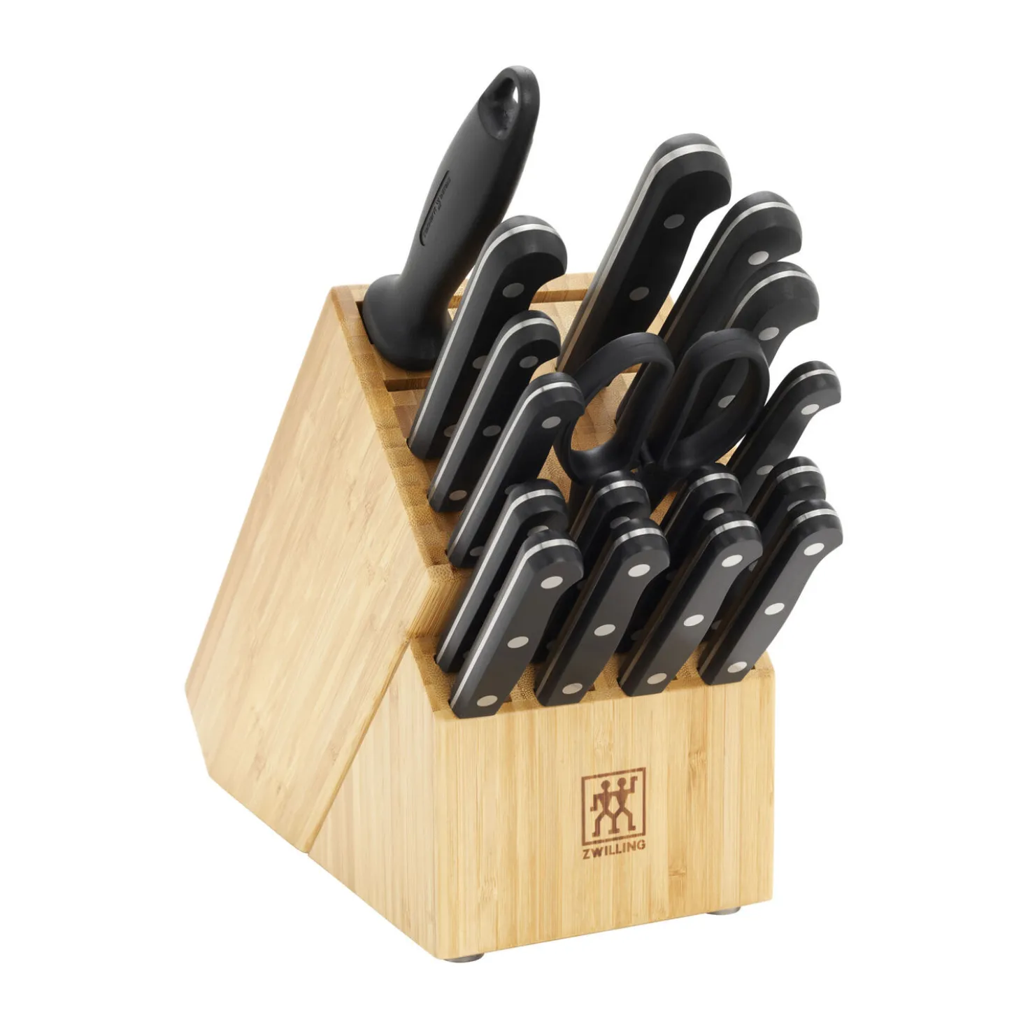 18-pc, Knife block set, natural