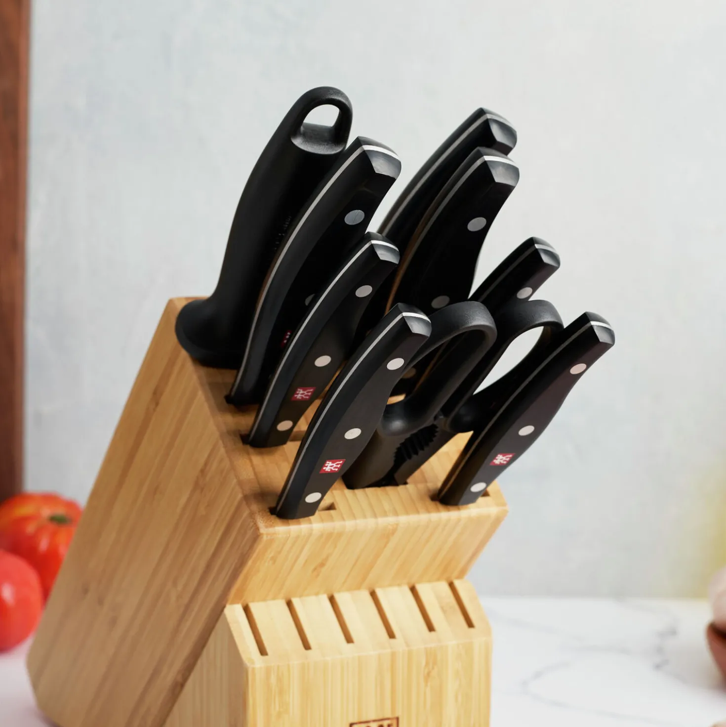 11-pc, Knife block set, natural