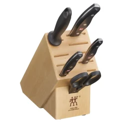 6-pc, Knife block set, natural
