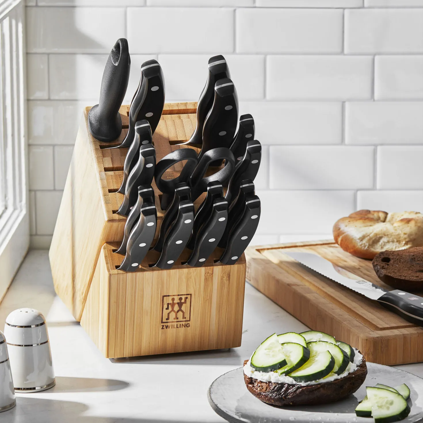19-pc, Knife Block Set, natural