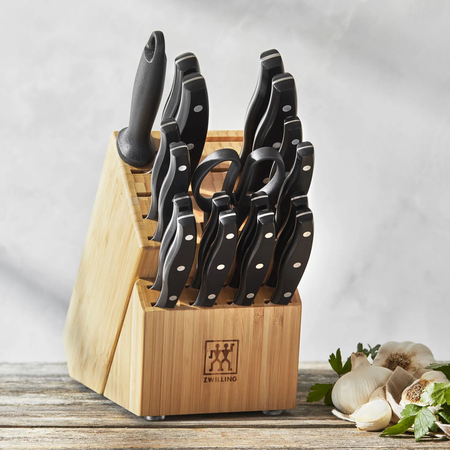 19-pc, Knife Block Set, natural