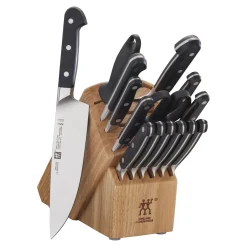 16-pc, Knife block set, natural