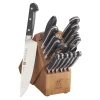 17-pc, Knife block set, natural
