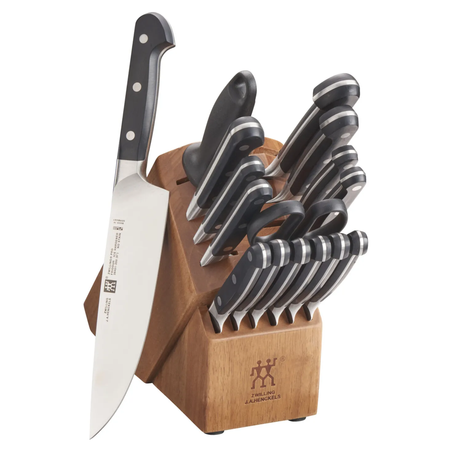 17-pc, Knife block set, natural