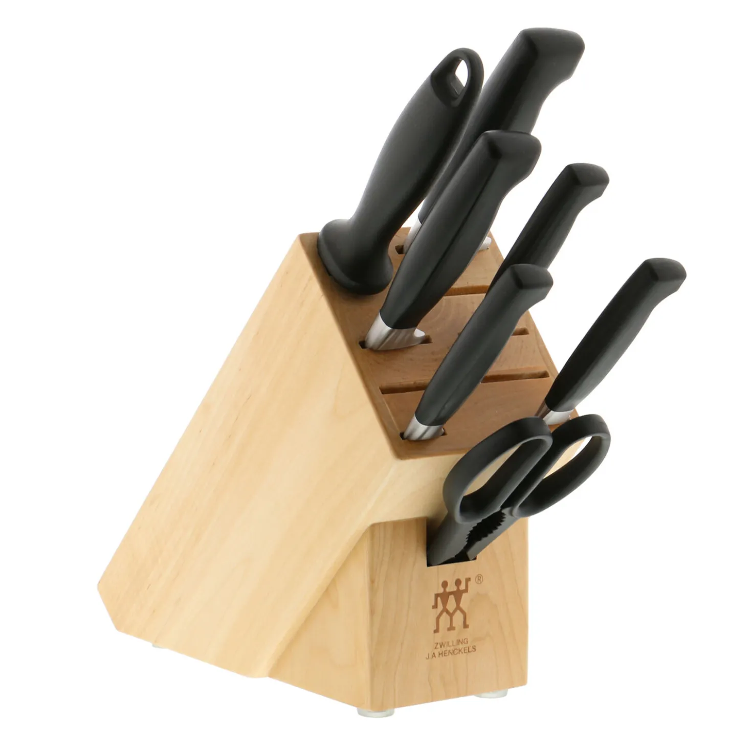 8-pc, Knife block set, natural