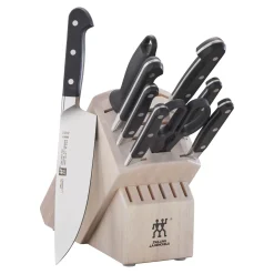 10-pc, Knife block set, white
