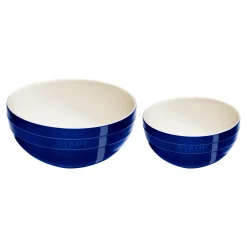 2-pc, Large Mixing Bowl Set, dark blue