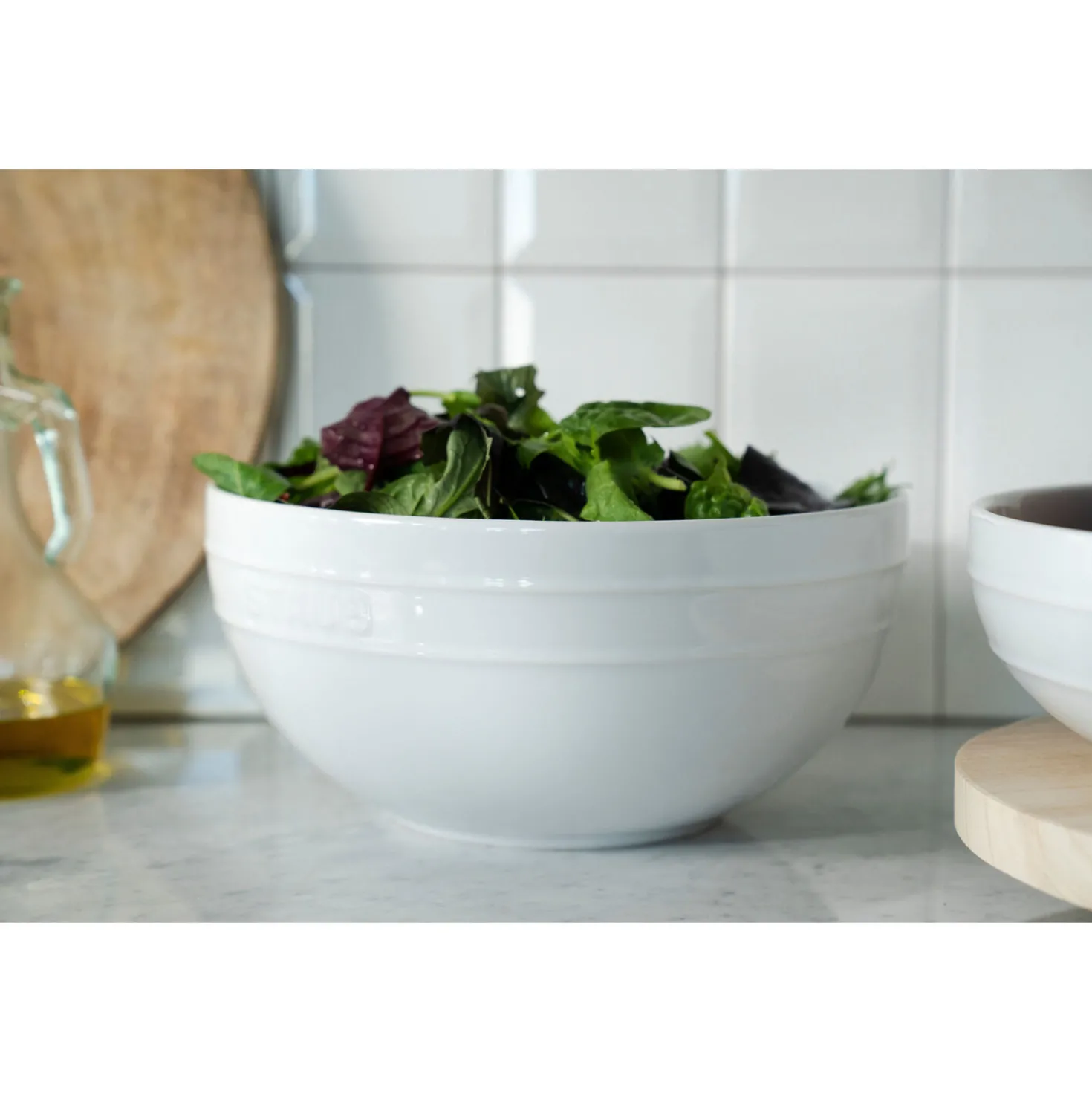 2-pc, Large Mixing Bowl Set, white